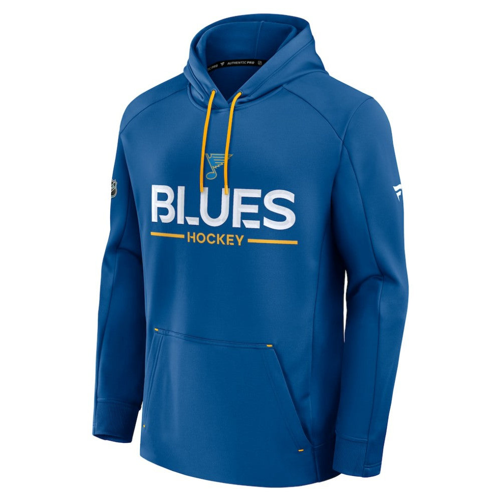 St. Louis Blues Fanatics Authentic Pro Rink Hoodie Blue
