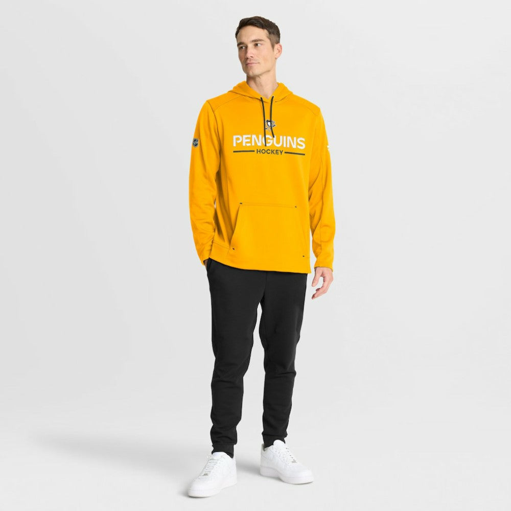 Pittsburgh Penguins Fanatics Authentic Pro Rink Hoodie Gold