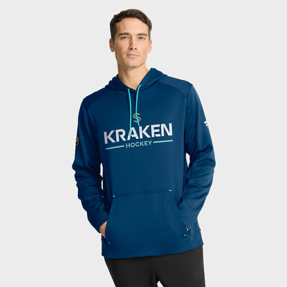 Seattle Kraken Fanatics Authentic Pro Rink Hoodie Deep Sea Blue