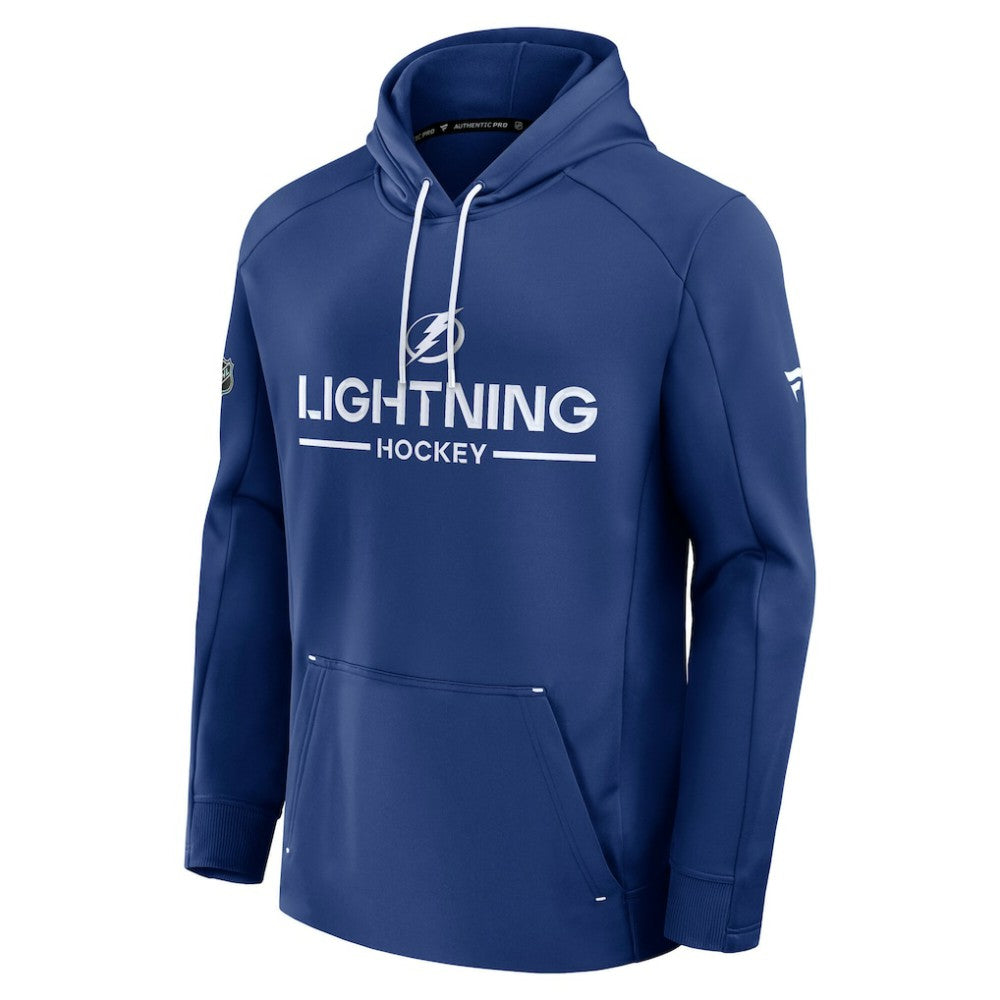 Tampa Bay Lightning Fanatics Authentic Pro Rink Hoodie Blue