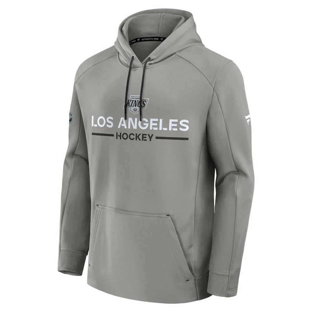 Los Angeles Kings Fanatics Authentic Pro Rink Hoodie Silver