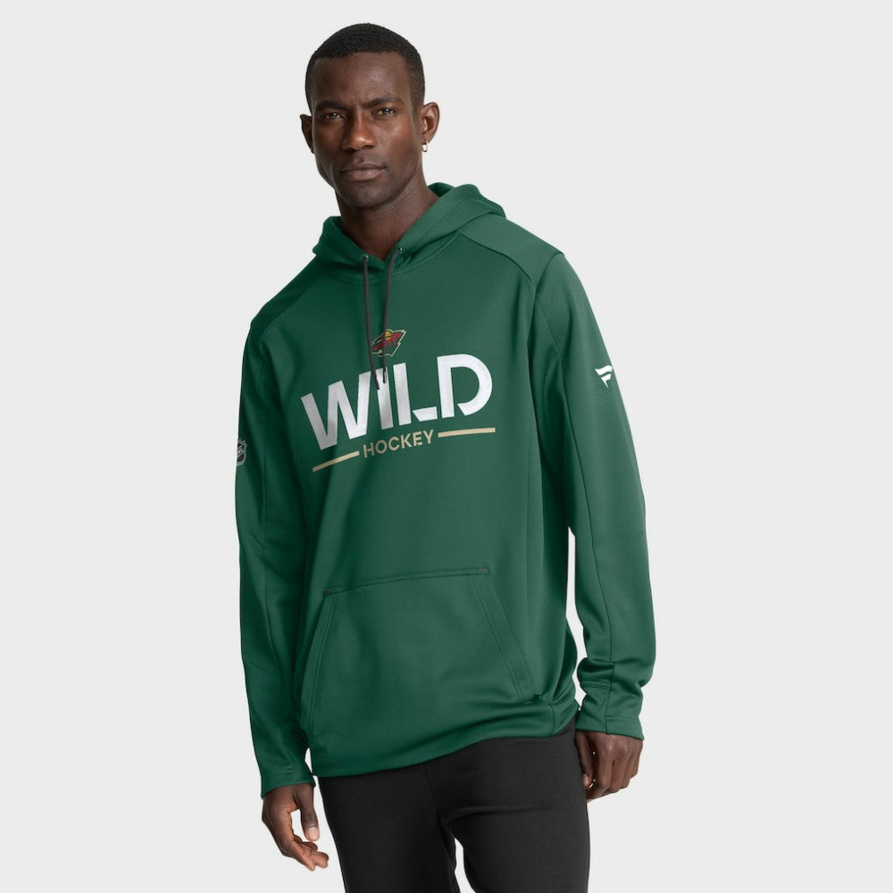 Minnesota Wild Fanatics Authentic Pro Rink Hoodie Green