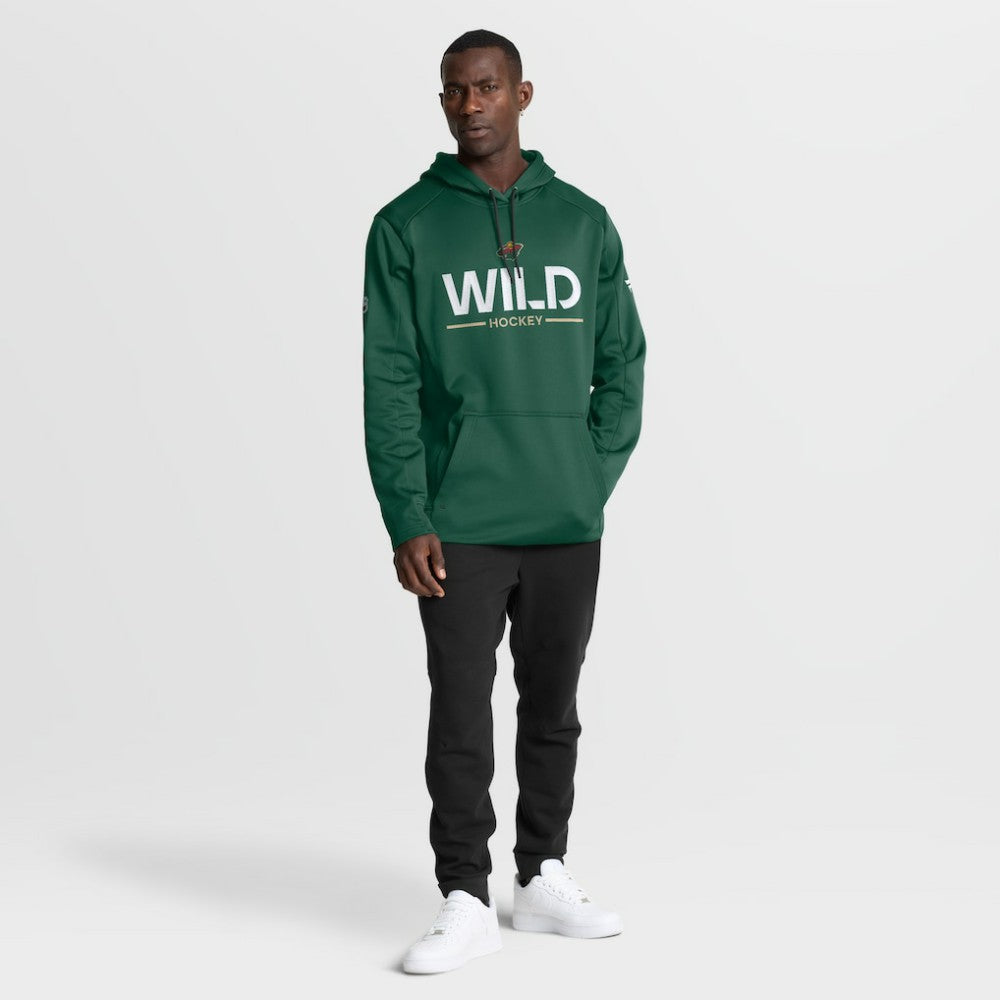 Minnesota Wild Fanatics Authentic Pro Rink Hoodie Green
