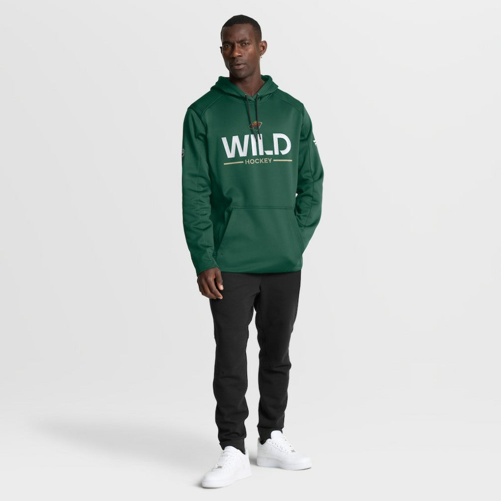 Minnesota Wild Fanatics Authentic Pro Rink Hoodie Green