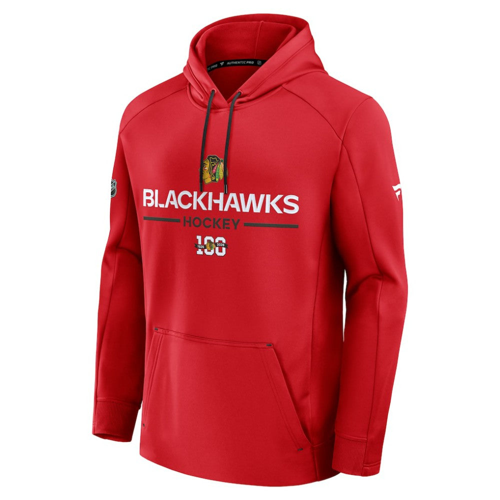 Chicago Blackhawks Fanatics Authentic Pro Centennial Rink Hoodie - Red
