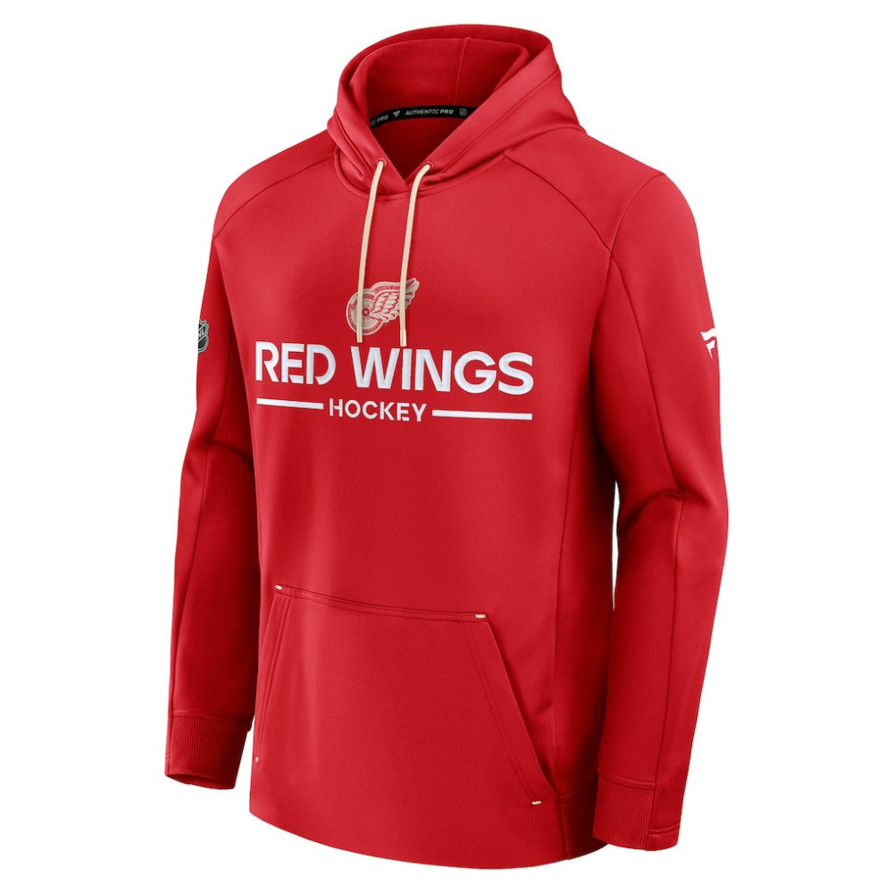 Detroit Red Wings Fanatics Authentic Pro Centennial Rink Hoodie - Red