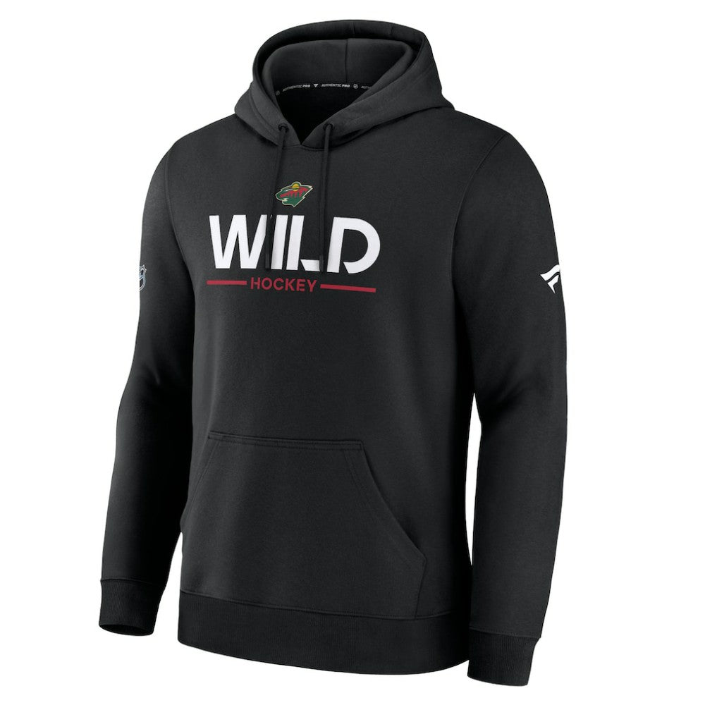 Minnesota Wild Fanatics Authentic Pro Primary Hoodie Black