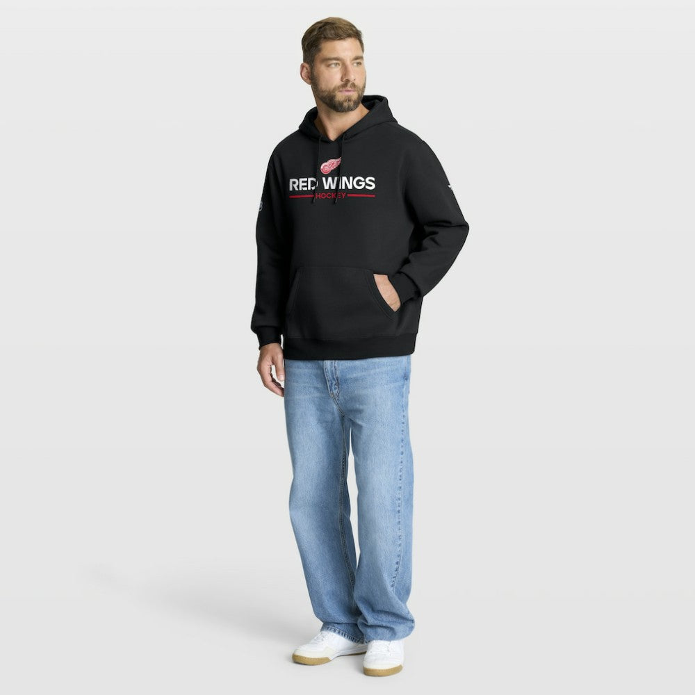Detroit Red Wings Fanatics Authentic Pro Primary Hoodie Black