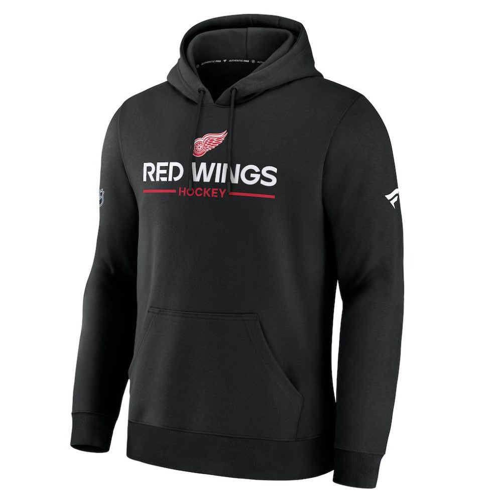 Detroit Red Wings Fanatics Authentic Pro Primary Hoodie Black