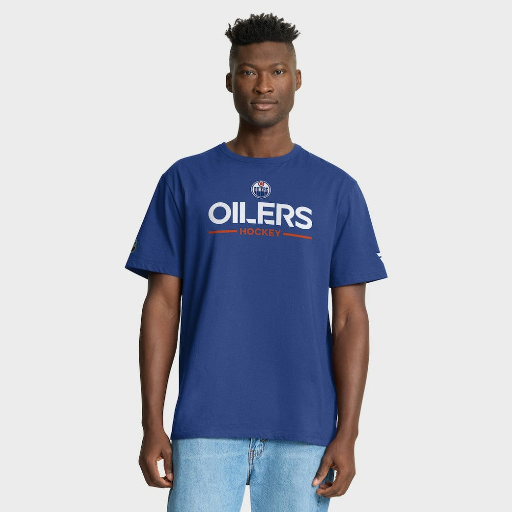 Edmonton Oilers Fanatics Authentic Pro Primary T-Shirt Royal