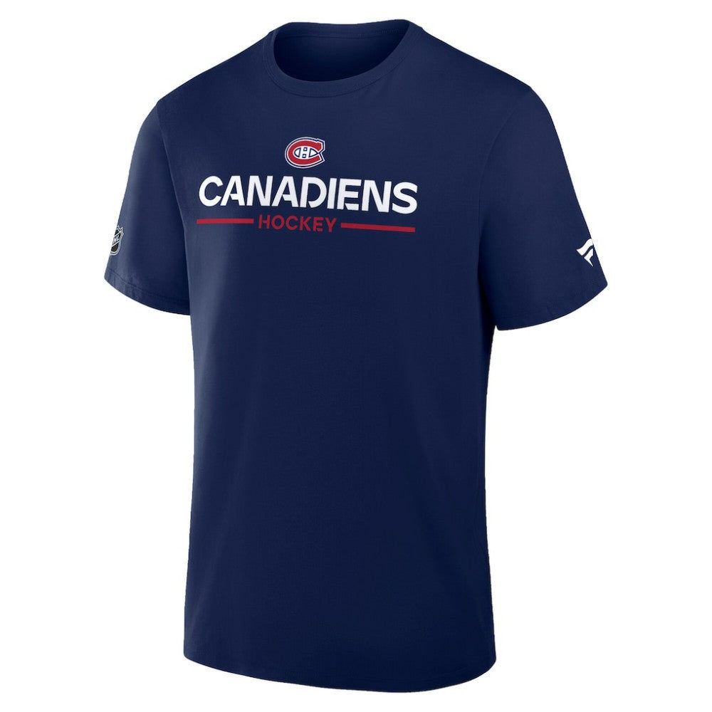 Montreal Canadiens Fanatics Authentic Pro Primary T-Shirt Navy