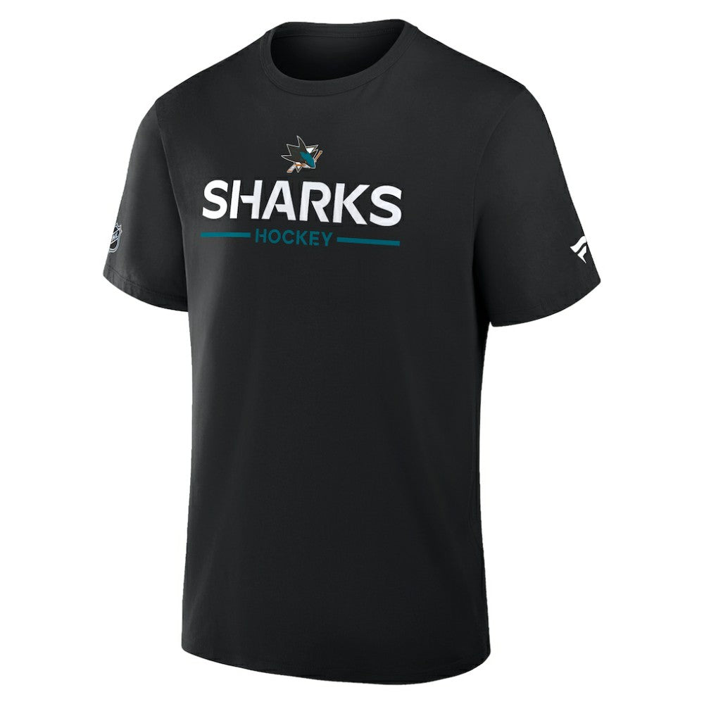 San Jose Sharks Fanatics Authentic Pro Primary T-Shirt Black