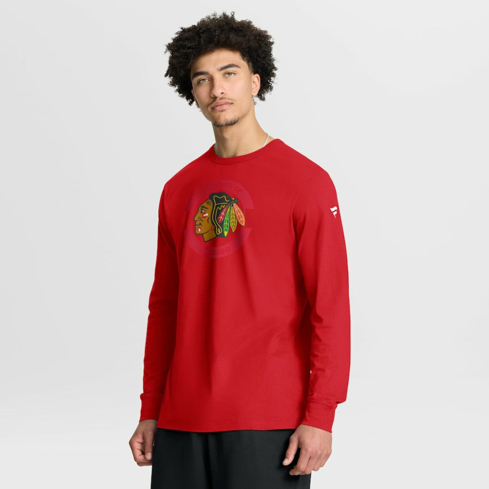 Chicago Blackhawks Fanatics Authentic Pro Property Of Practice Long Sleeve T-Shirt Red