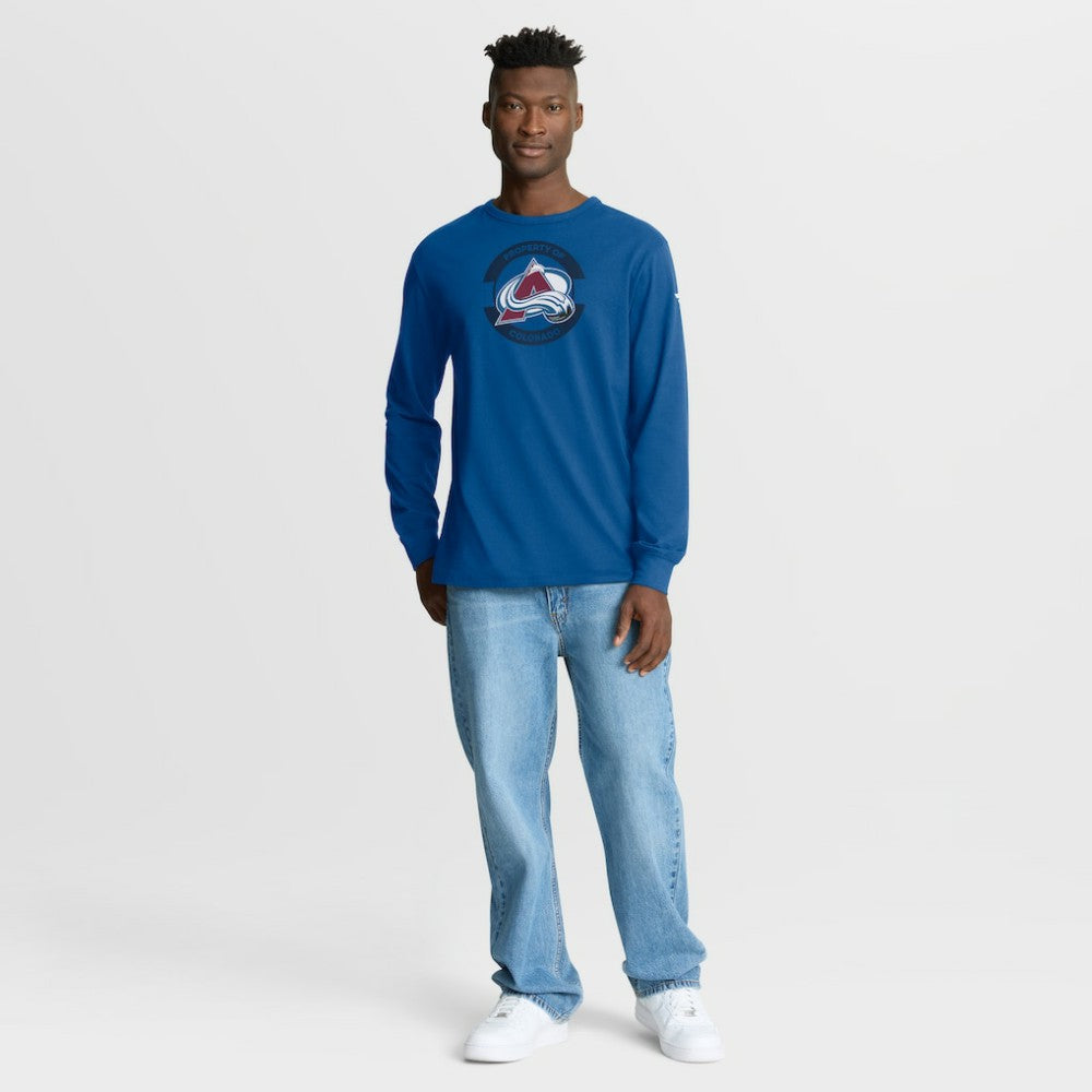 Colorado Avalanche Fanatics Authentic Pro Property Of Practice Long Sleeve T-Shirt Blue