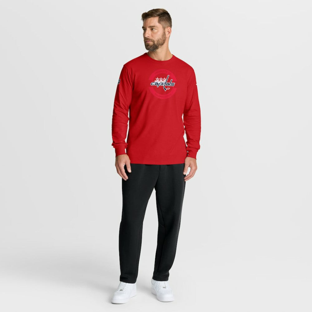 Washington Capitals Fanatics Authentic Pro Property Of Practice Long Sleeve T-Shirt Red