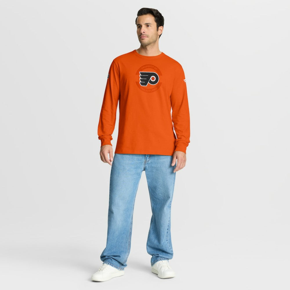 Philadelphia Flyers Fanatics Authentic Pro Property Of Practice Long Sleeve T-Shirt Orange