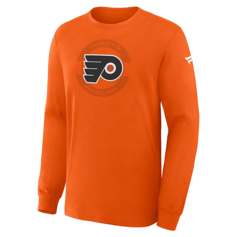 Philadelphia Flyers Fanatics Authentic Pro Property Of Practice Long Sleeve T-Shirt Orange