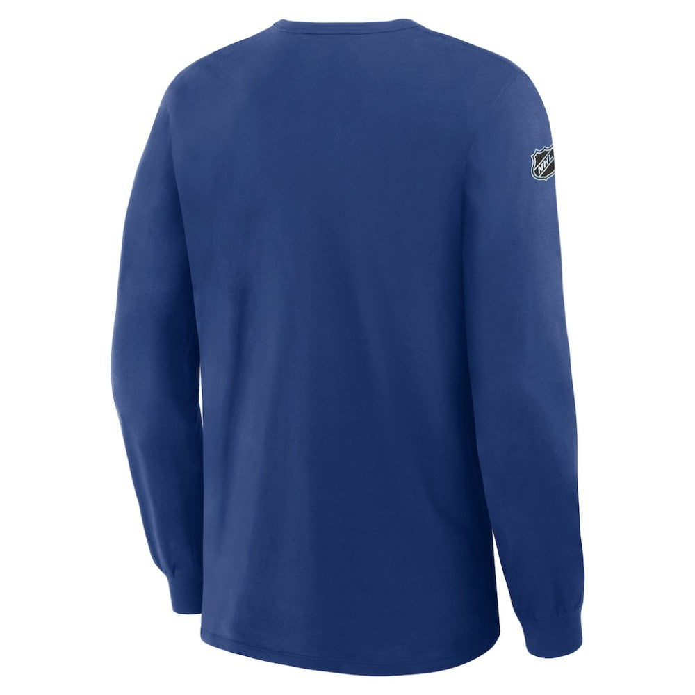 Tampa Bay Lightning Fanatics Authentic Pro Property Of Practice Long Sleeve T-Shirt Blue