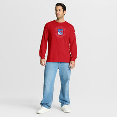New York Rangers Fanatics Authentic Pro Property Of Practice Long Sleeve T-Shirt Red