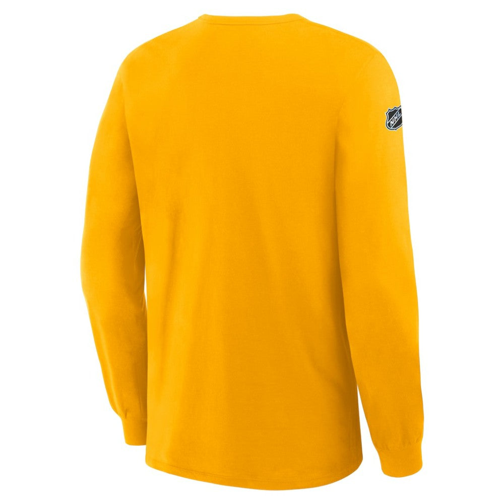 Pittsburgh Penguins Fanatics Authentic Pro Property Of Practice Long Sleeve T-Shirt Gold