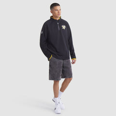 Pittsburgh Penguins Fanatics Authentic Pro Rink Raglan Quarter-Zip Pullover Black