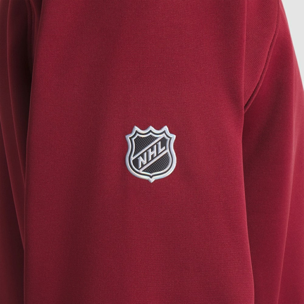 Colorado Avalanche Fanatics Authentic Pro Rink Raglan Quarter-Zip Pullover Burgundy
