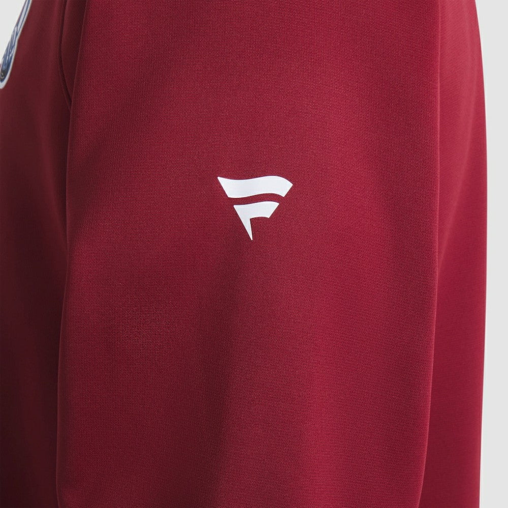 Colorado Avalanche Fanatics Authentic Pro Rink Raglan Quarter-Zip Pullover Burgundy