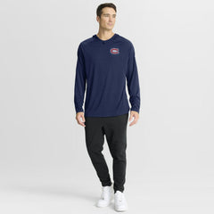 Montreal Canadiens Fanatics Authentic Pro Rink Hoodie Navy