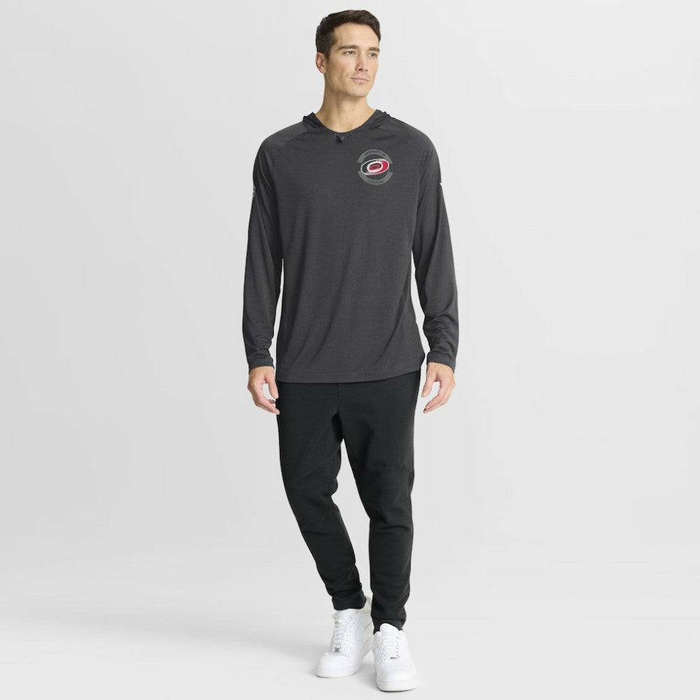 Carolina Hurricanes Fanatics Authentic Pro Rink Hoodie Charcoal