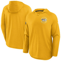 Nashville Predators Fanatics Authentic Pro Rink Hoodie Gold