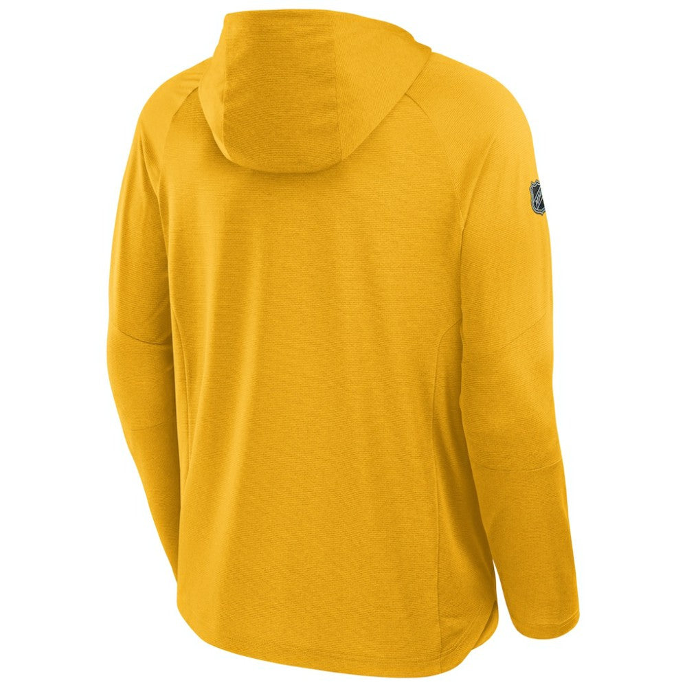 Nashville Predators Fanatics Authentic Pro Rink Hoodie Gold