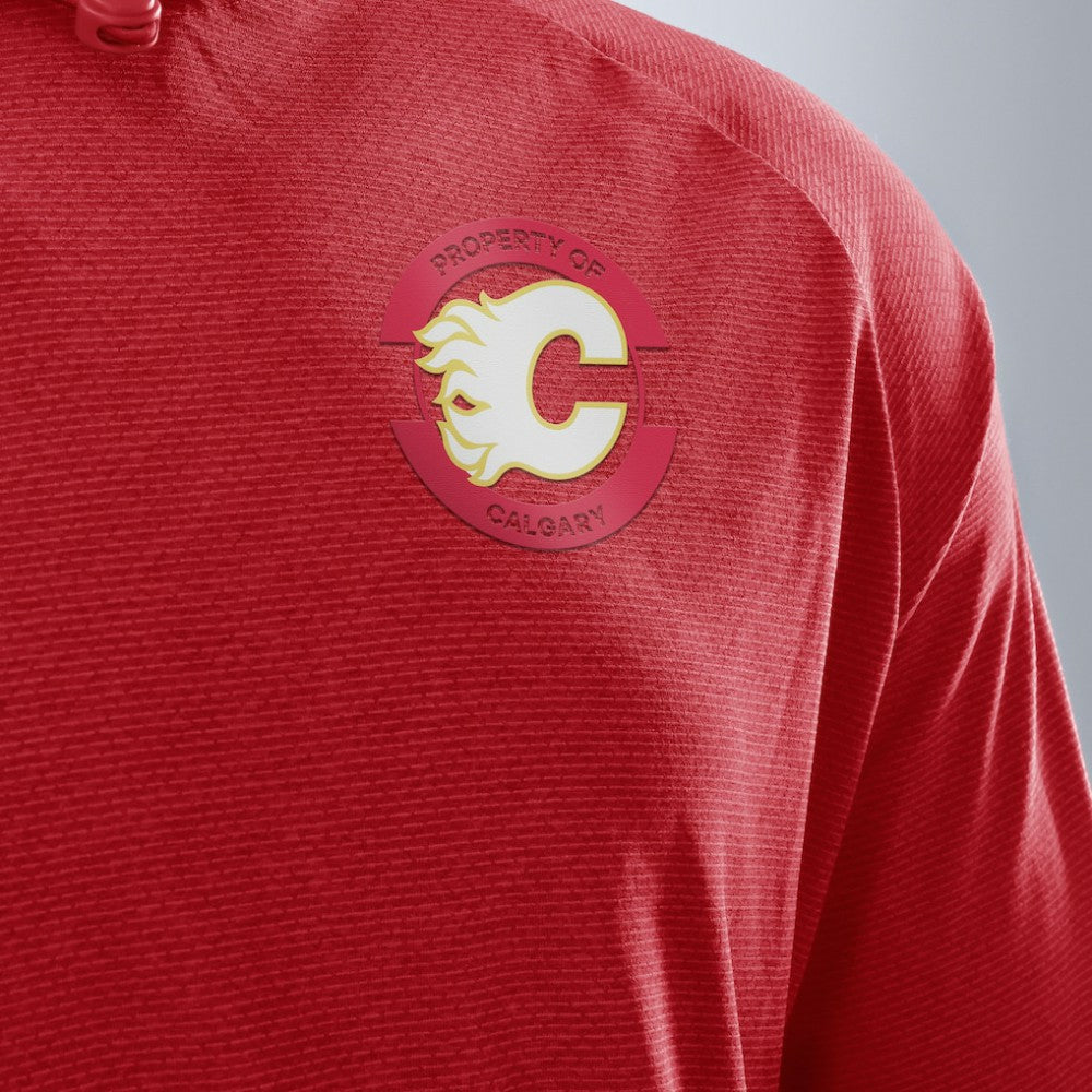 Calgary Flames Fanatics Authentic Pro Rink Hoodie Red