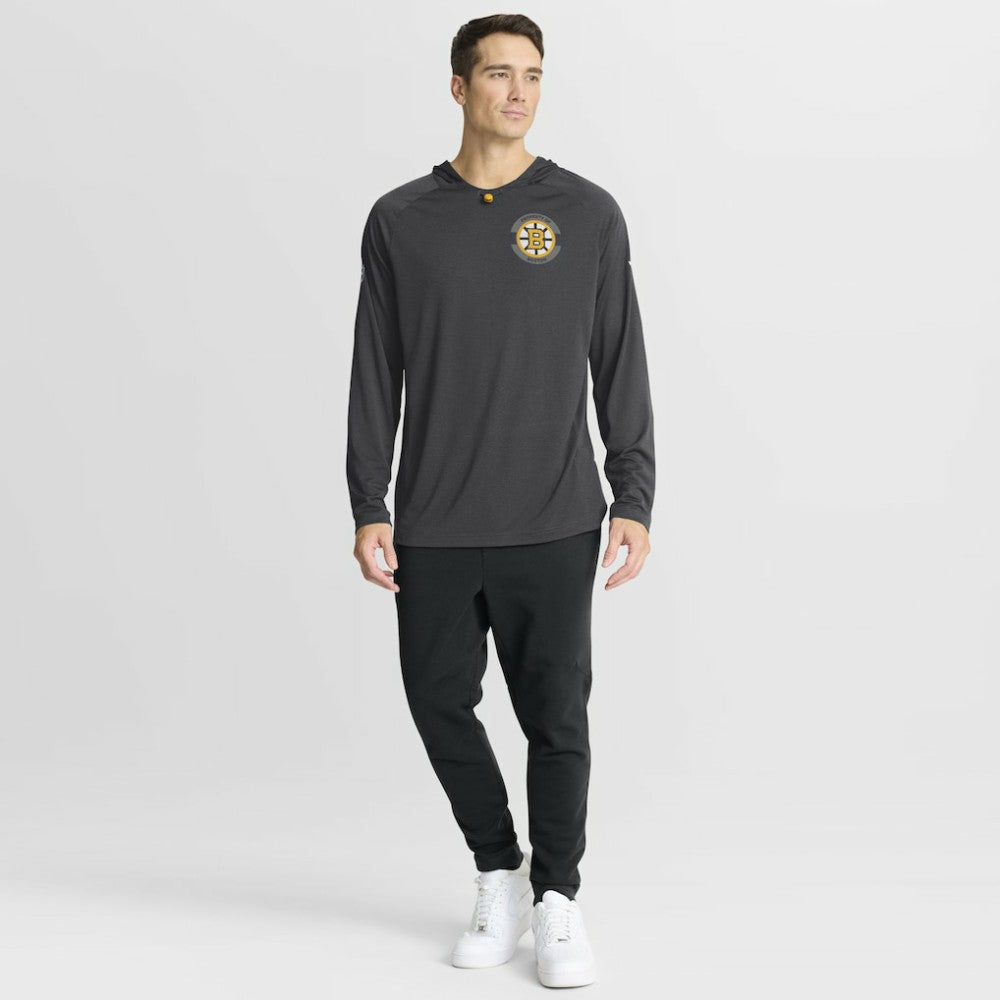 Boston Bruins Fanatics Authentic Pro Rink Hoodie Charcoal