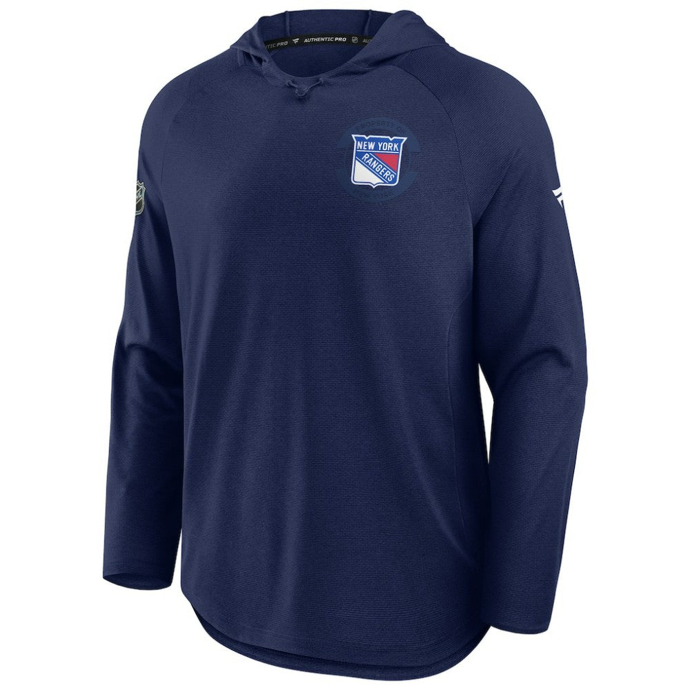New York Rangers Fanatics Authentic Pro Rink Hoodie Navy