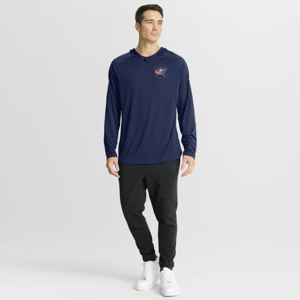 Columbus Blue Jackets Fanatics Authentic Pro Rink Hoodie Navy