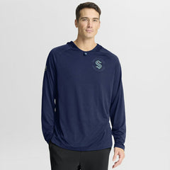 Seattle Kraken Fanatics Authentic Pro Rink Hoodie Navy