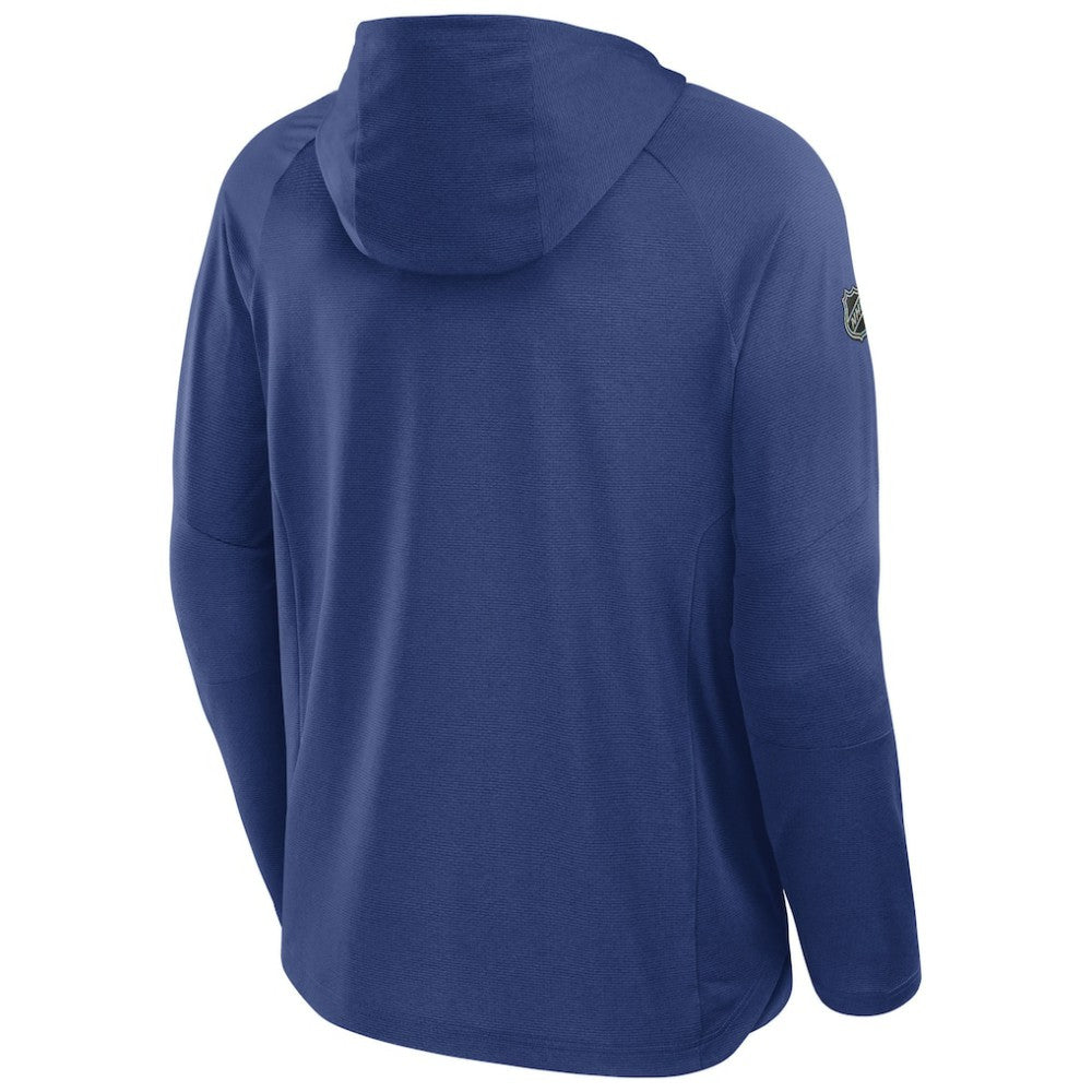 Vancouver Canucks Fanatics Authentic Pro Rink Hoodie Blue