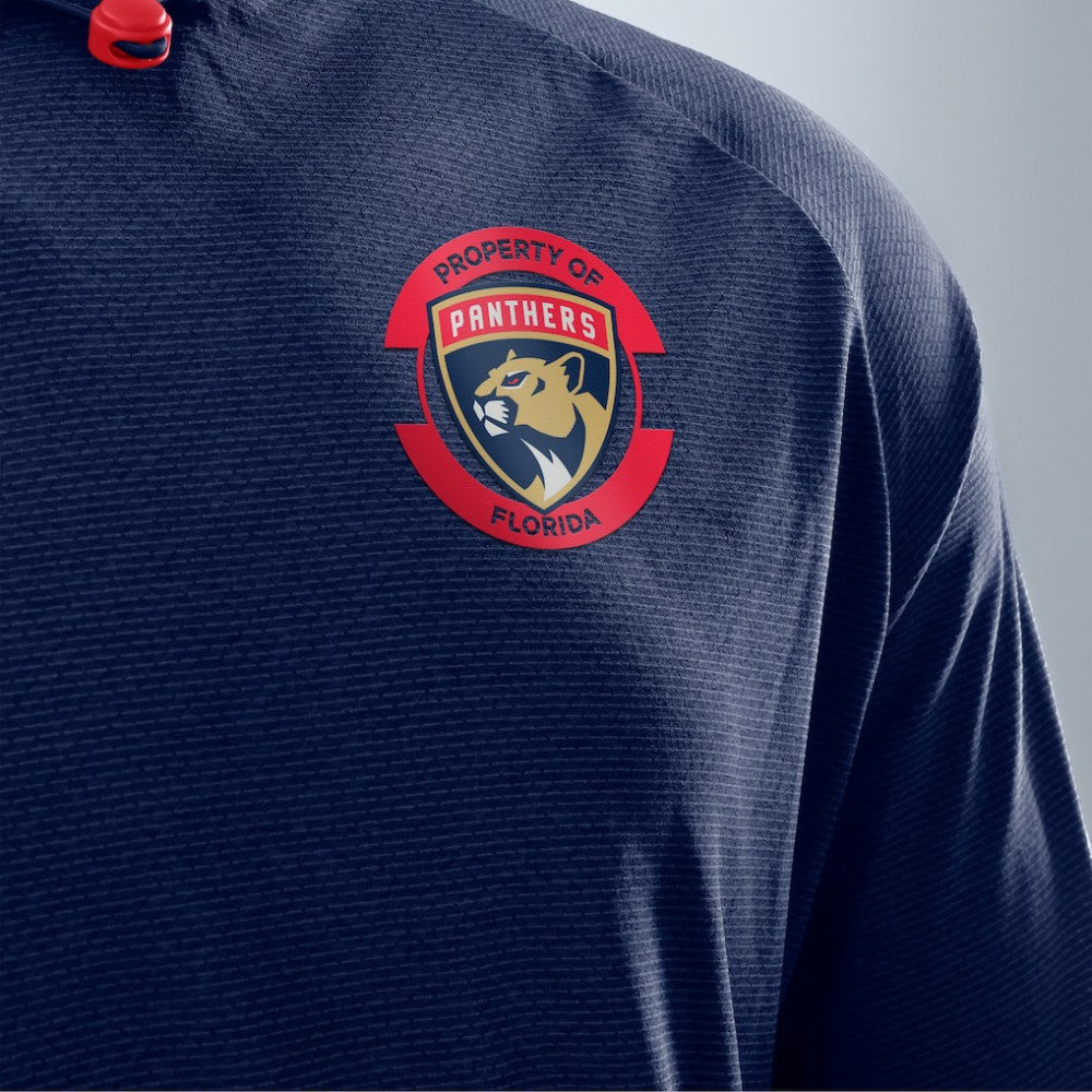 Florida Panthers Fanatics Authentic Pro Rink Raglan Hoodie Navy