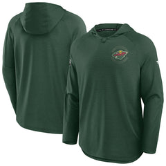 Minnesota Wild Fanatics Authentic Pro Rink Hoodie Green