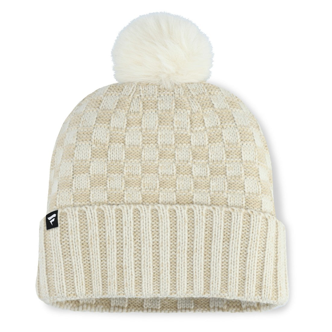 New York Jets Women's Nickel Cuffed Knit Hat with Pom - Natural cheap