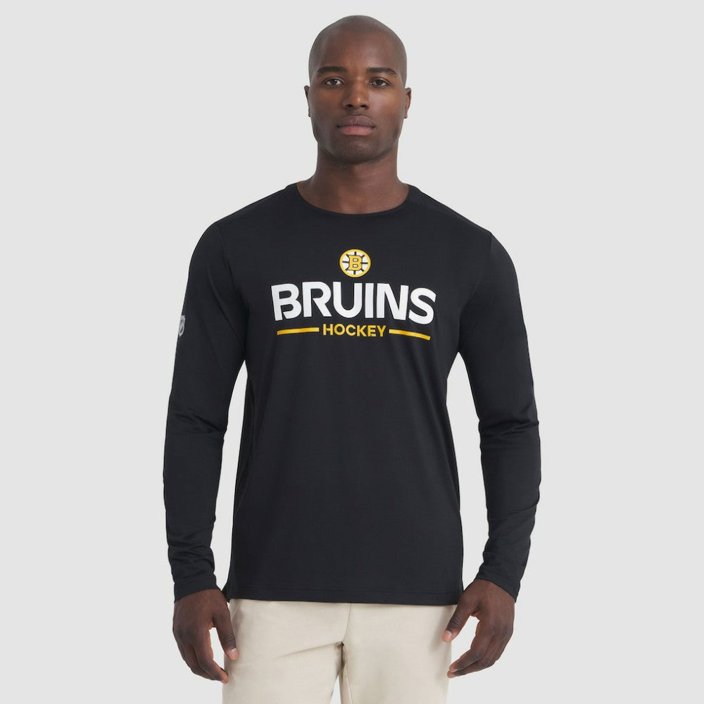 Boston Bruins Fanatics Authentic Pro Rink Tech Long Sleeve T-Shirt Black