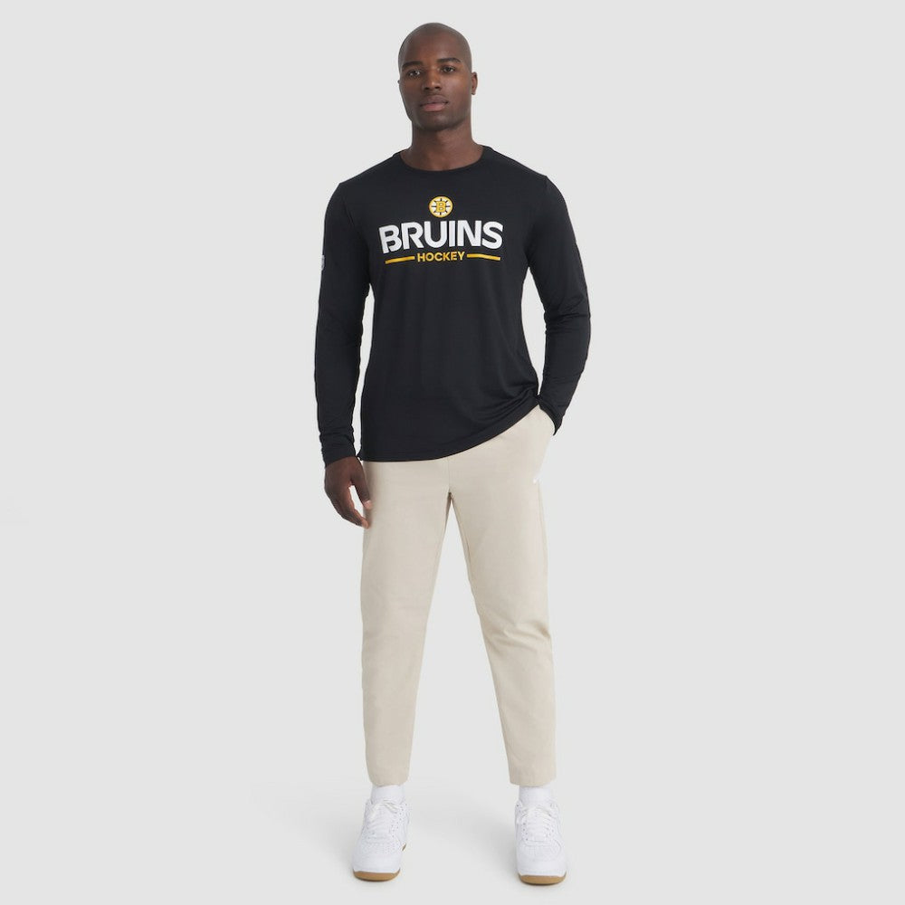 Boston Bruins Fanatics Authentic Pro Rink Tech Long Sleeve T-Shirt Black