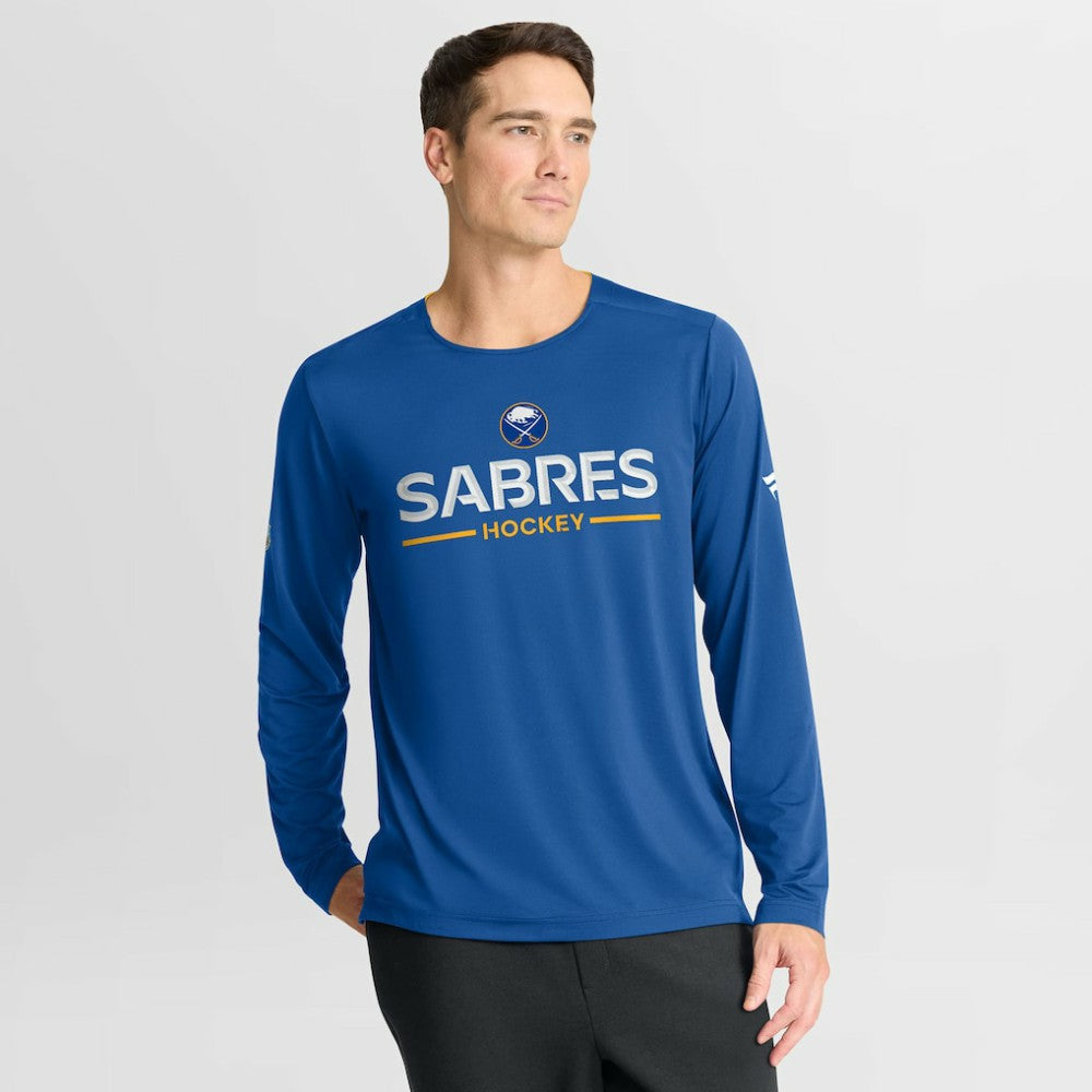 Buffalo Sabres Fanatics Authentic Pro Rink Tech Long Sleeve T-Shirt Royal