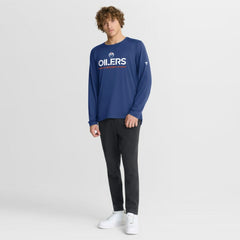 Edmonton Oilers Fanatics Authentic Pro Rink Tech Long Sleeve T-Shirt Royal