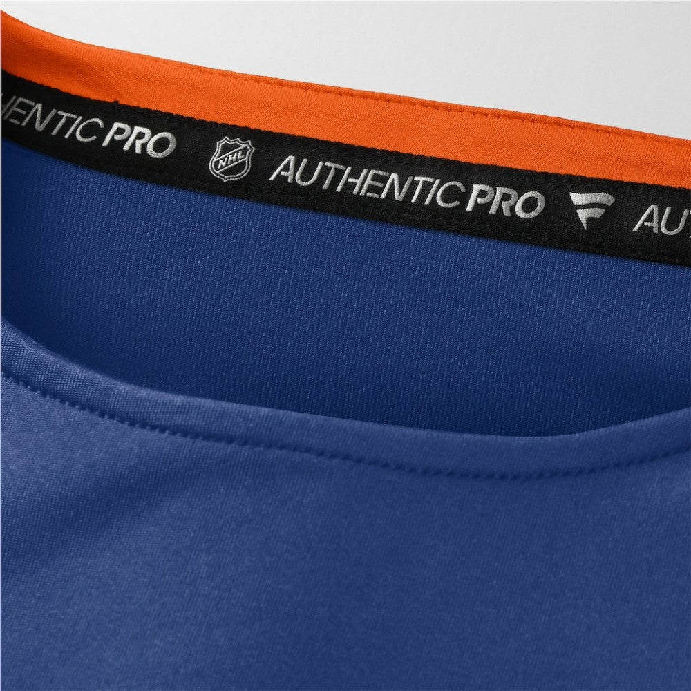 Edmonton Oilers Fanatics Authentic Pro Rink Tech Long Sleeve T-Shirt Royal