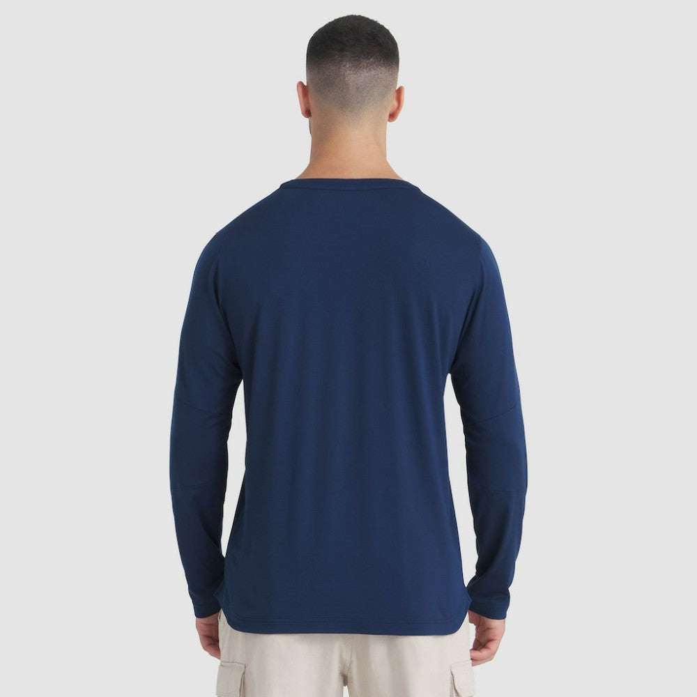 Montreal Canadiens Fanatics Authentic Pro Rink Tech Long Sleeve T-Shirt Navy