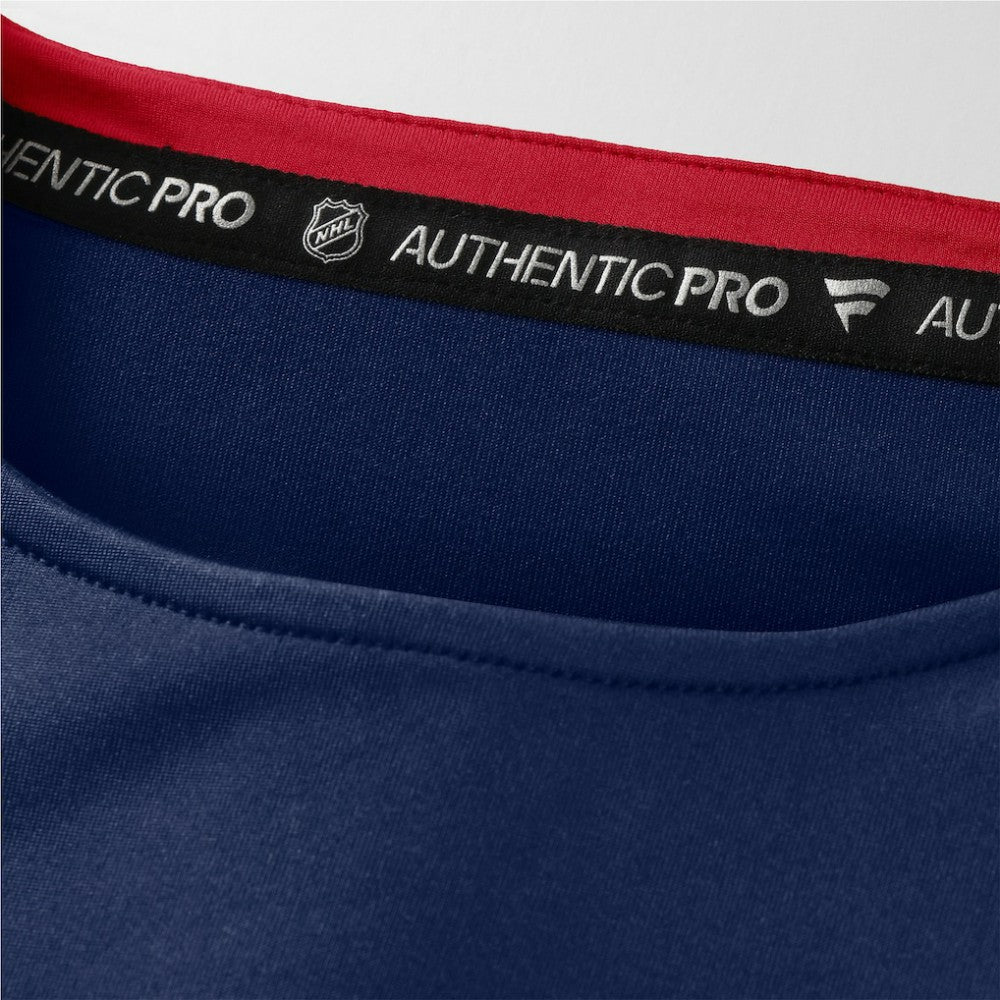 Montreal Canadiens Fanatics Authentic Pro Rink Tech Long Sleeve T-Shirt Navy