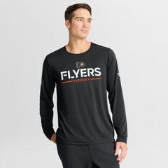 Philadelphia Flyers Fanatics Authentic Pro Rink Tech Long Sleeve T-Shirt Black