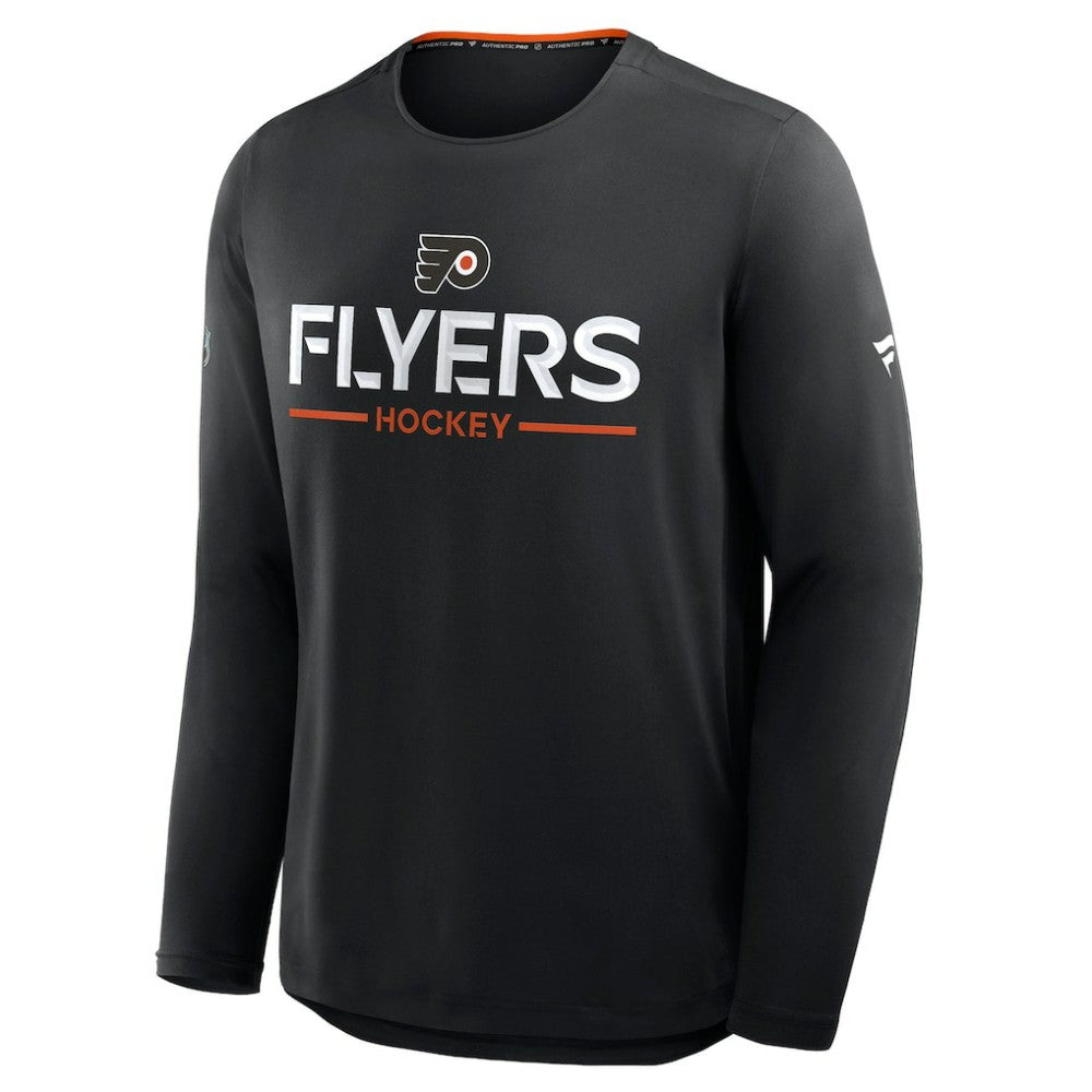 Philadelphia Flyers Fanatics Authentic Pro Rink Tech Long Sleeve T-Shirt Black