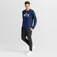 Winnipeg Jets Fanatics Authentic Pro Rink Tech Long Sleeve T-Shirt Navy